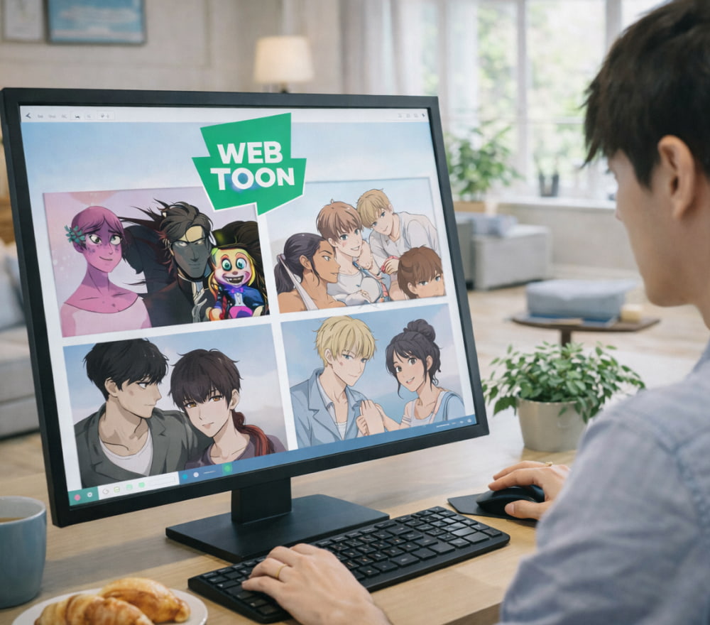 Reading WEBTOON Comfortably on Laptop